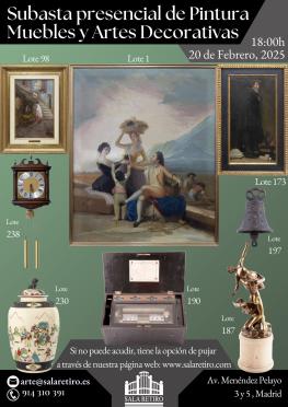 Subasta Pintura, Muebles y Arte Decorativas, 20 Febrero 2025