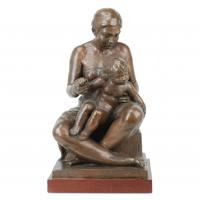 JOAN SEGURANYES (1932), Maternidad., Bronce.