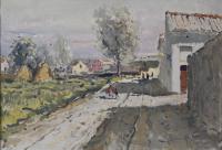 JOAN DE PALAU (1919-1991). "CALLE DE PUEBLO".