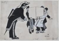 RICARD OPISSO (1880-1966). Viñeta satírica.