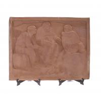 GUSTAVE VIOLET (1873-1952). "PASTORES A LA LUZ DE LA LUNA".