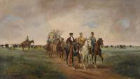 ATRIBUIDO A JOSEP CUSACHS (1851-1908). "ROMERIA".