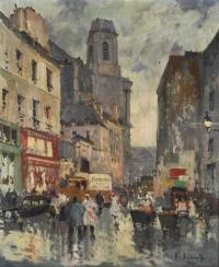 HENRI-ALEXIS SCHAEFFER (1900-1975). "CALLE DE PARÍS", 1960.