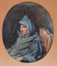 EUGENIO GIMENO REGNIER (1848-1920). "MONJE", 1875.