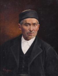 PEDRO FERRER CALATAYUD (1860-1944). "RETRATO MASCULINO", 1