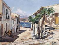 VICENÇ SOLE JORBA (1904-1949). "PORT DE LLANSA", 1935.