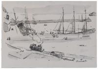 JOSEP AMAT PAGES (1901-1991). "PUERTO".