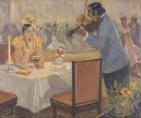 BERNARD LEEMKER (1899-1990). "BAILE".