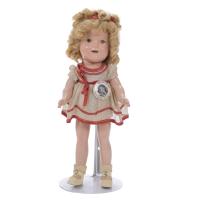 MUÑECA AMERICANA MODELO "SHIRLEY TEMPLE DOLL", CIRCA 1940.