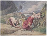 LLEÒ COMELERAN (1830-?). Ilustración escena bíblica, 1890.