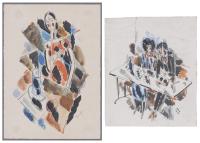 ANTONI ROCA MARISTANY (1895-1977). Pareja de dibujos. "FIG