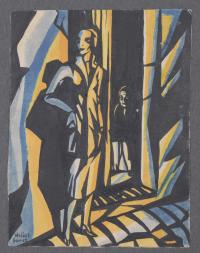 HELIOS GÓMEZ RODRÍGUEZ (1905-1956). "MUJER OBSERVADA".