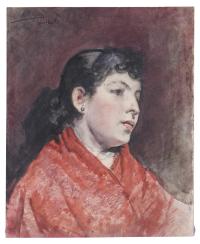 JOSÉ ARPA PEREA (1860-1952). "RETRATO FEMENINO", Sevilla,