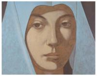 EGON NEUBAUER (1920-1991). "ROSTRO DE LA VIRGEN DE LA ANUN