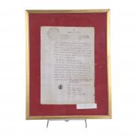 DOCUMENTO NOTARIAL CON SELLO DE FERNANDO VII, 1810.