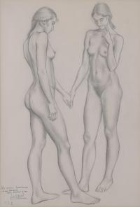 JOSEP SALVADO JASSANS "DESNUDOS FEMENINOS", 1990.