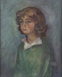 DOMINGO CARLES ROSICH (1888-1962). "RETRATO NIÑA".