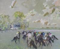 RICARD ARENYS GALDON (1914-1977). "CARRERA CABALLOS".