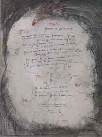 MODEST CUIXART i TÀPIES (1925-2007). Poema y dedicatoria