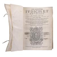 DE OFFICIO IUDICIS ET ADVOCATI. TOMO I, EDICIÓN DE 1639