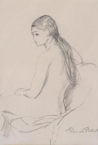 RAMÓN PICHOT SOLER (1924-1996). "DESNUDO FEMENINO DE ESPALD