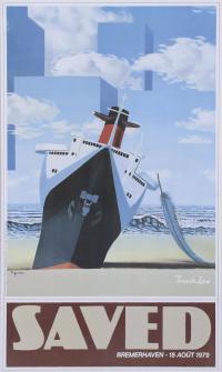 CIGANER (XX). "SAVED, BREMERHAVEN", French line, 1979.