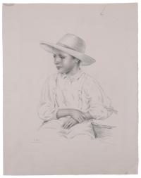 CARMEN OSÉS (1898-1961). "CHICO CON SOMBRERO".