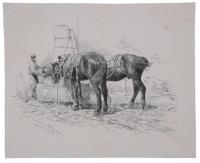 NICANOR VAZQUEZ UBACH (1870-1930). "ABREVADERO".