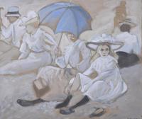 RICARD OPISSO (1880-1966). "DÍA DE PLAYA".