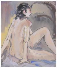 ANDREU GAMBOA ROTHVOSS (1919-1970). "DESNUDO FEMENINO DE ES