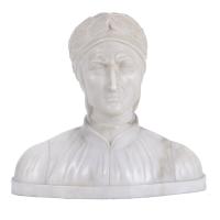 "BUSTO DE DANTE ALIGHIERI", FIN. SIGLO XIX.