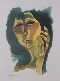 OSWALDO GUAYASAMIN (1919-1999). Litografía.