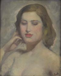 ANTONIO GARCÍA MORALES (1910-?). "RETRATO MUJER".