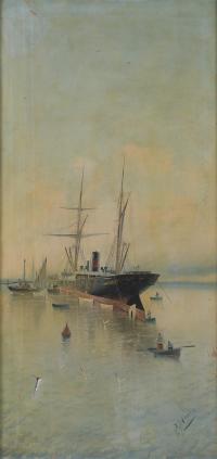 ESCUELA ESPAÑOLA, SIGLO XIX-XX. "MARINA".