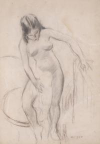 ALFRED OPISSO CARDONA (1907-1980). Esbozo desnudo femenino.