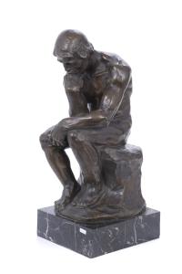 D. SEGUI. "EL PENSADOR" DE AUGUSTE RODIN, MED. SIGLO XX.