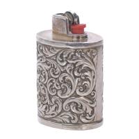 FUNDA PARA ENCENDEDOR EN PLATA, SIGLO XX.