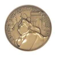 FERNANDO BOTERO (1932 - 2023). MEDALLA "BOTERO AUX CHAMPS