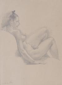 FRANCESC LABARTA I PLANAS (1883-1963). "DESNUDO FEMENINO SE