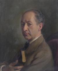 VICTOR MOYA CALVO (1889-1972). "RETRATO SEÑOR".