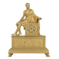 ROBERT ROBIN (1742 - 1799). Reloj de sobremesa Imperio con