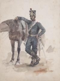 EDOUARD DETAILLE (1848-1912). "MILITAR".