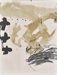 ANTONI TÀPIES (1923-2012). "Por Chile", 1983.