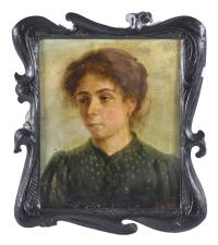 JAUME PONS MARTÍ (1885-1931). "Retrato de su mujer, María