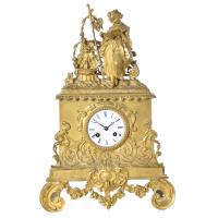 Reloj de sobremesa Louis Philippe, siglo XIX.