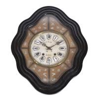 Reloj de pared estilo Napoleón III, siglo XX.