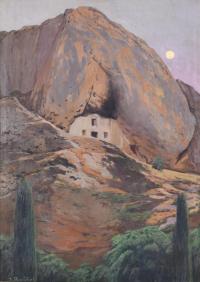 SANTIAGO RUSIÑOL (1861-1931). "Casa de la Bruixa", Cuenca,