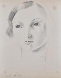 RAMÒN GUTIÉRREZ OLIAGA (1908-2003). "Retrato femenino".