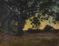 ENRIC GALWEY (1864-1931). "Paisaje".