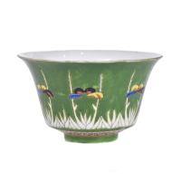 Taza de té china Familia Verde, siglo XX.